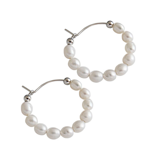 The Celestial Pearl Hoops